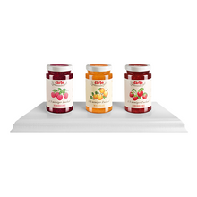 Lade das Bild in den Galerie-Viewer, „Weiße Linie“ Aufsteller für 3 x 250 g bzw. 220 g Gläser