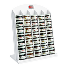 Lade das Bild in den Galerie-Viewer, „Weiße Linie“ Aufsteller für 28 g Minigläser bzw. 14 g und 25 g Portionsbecher