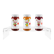 Lade das Bild in den Galerie-Viewer, „Transparente Linie“ Aufsteller für 3 x 250 g bzw. 220 g Gläser