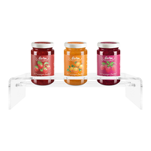 Lade das Bild in den Galerie-Viewer, „Transparente Linie“ Aufsteller für 3 x 250 g bzw. 220 g Gläser