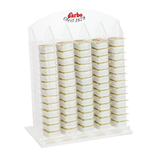 Lade das Bild in den Galerie-Viewer, „Transparente Linie“ Aufsteller für 28 g Minigläser bzw. 14 g und 25 g Portionsbecher