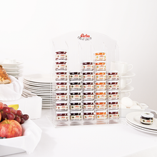 Lade das Bild in den Galerie-Viewer, „Transparente Linie“ Aufsteller für 28 g Minigläser bzw. 14 g und 25 g Portionsbecher