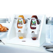 Lade das Bild in den Galerie-Viewer, „Weiße Linie“ Aufsteller für 2 x 500 g Honigspender