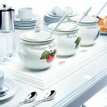 Lade das Bild in den Galerie-Viewer, „Weiße Linie“ Aufsteller für 3 Keramiktöpfe