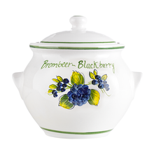 Lade das Bild in den Galerie-Viewer, Keramiktopf 0,5 l mit Motiv inkl. Deckel