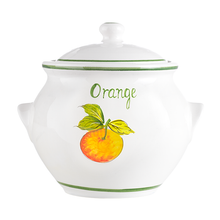 Lade das Bild in den Galerie-Viewer, Keramiktopf 0,5 l mit Motiv inkl. Deckel