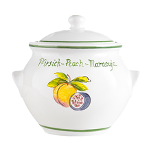 Lade das Bild in den Galerie-Viewer, Keramiktopf 0,5 l mit Motiv inkl. Deckel