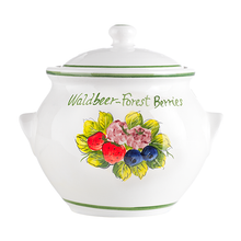 Lade das Bild in den Galerie-Viewer, Keramiktopf 0,5 l mit Motiv inkl. Deckel