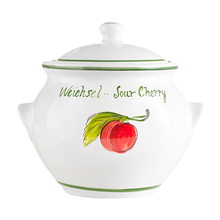 Lade das Bild in den Galerie-Viewer, Keramiktopf 0,5 l mit Motiv inkl. Deckel