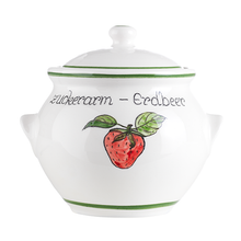 Lade das Bild in den Galerie-Viewer, Keramiktopf 0,5 l mit Motiv inkl. Deckel